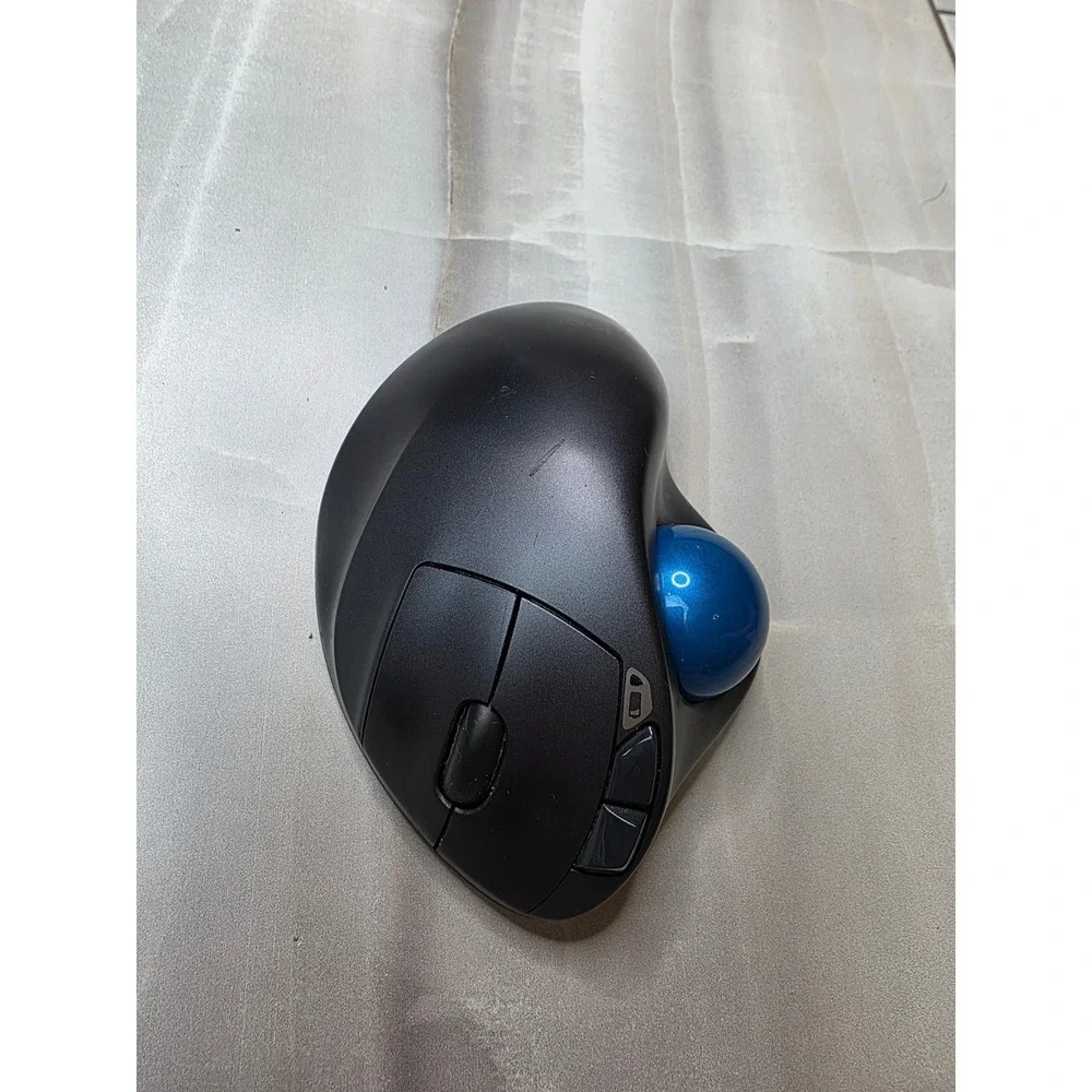 Logitech M570‎ Wireless Trackball Mouse Ergonomic Black Blue 910-001799